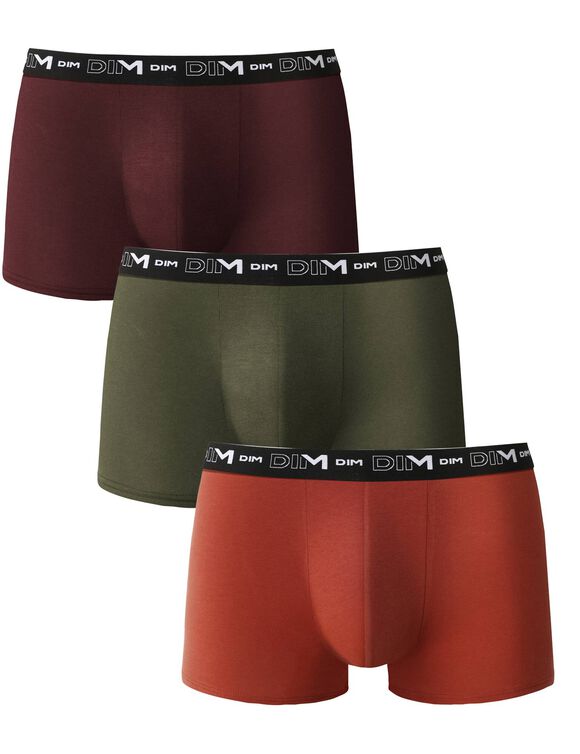 Boxer - lot de 3  (rouge + vert + orange) Boxer - lot de 3  (rouge + vert + orange)